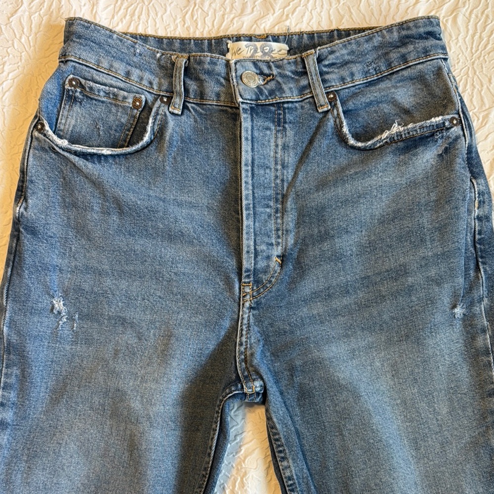 Free People Split Hem Jeans